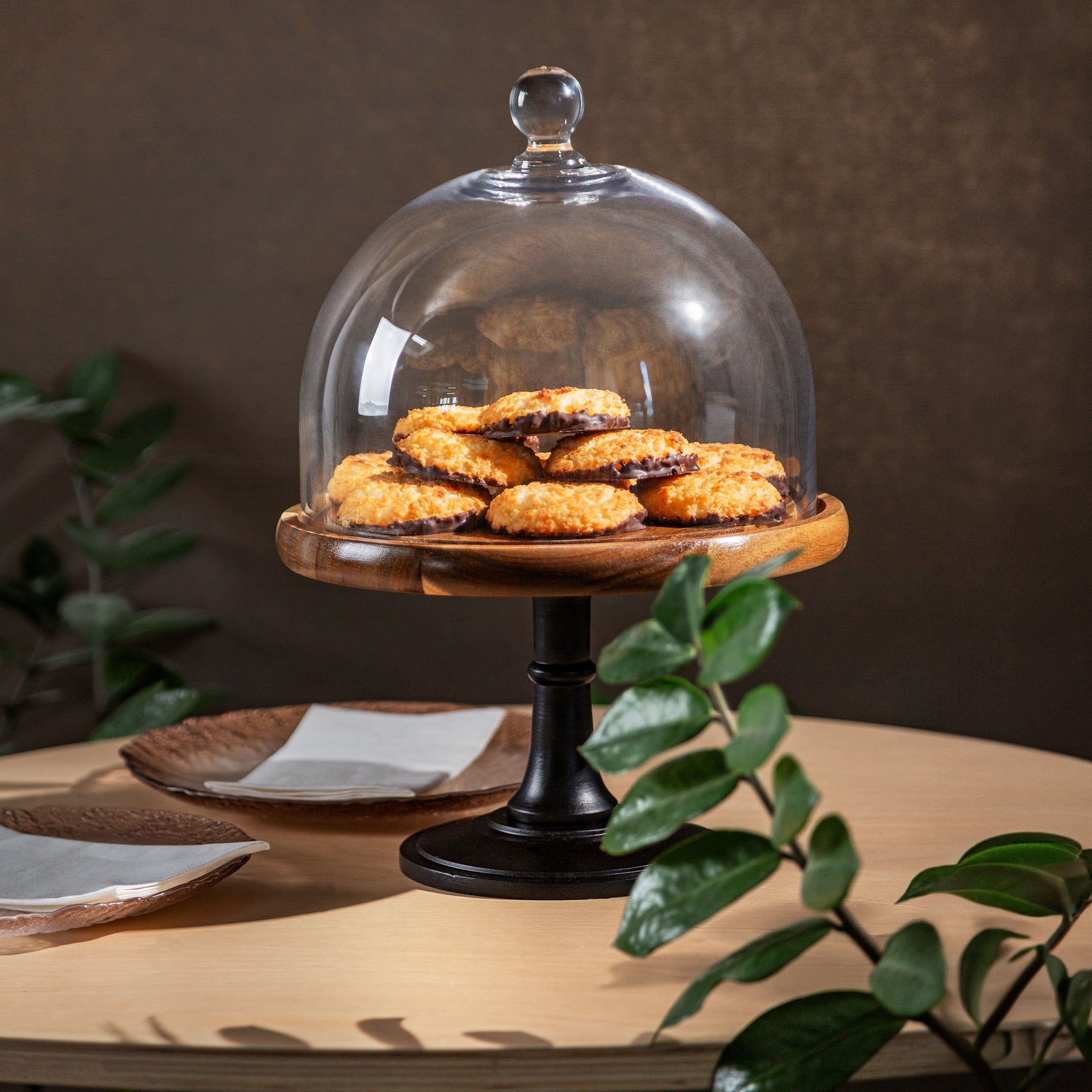 ELEANOR Kuchenplatte mit Glaskuppel