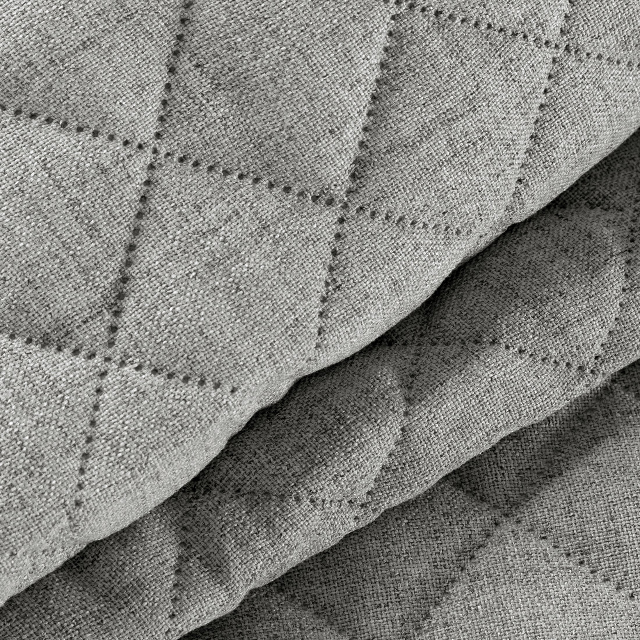 Tagesdecke mit Leinenstruktur